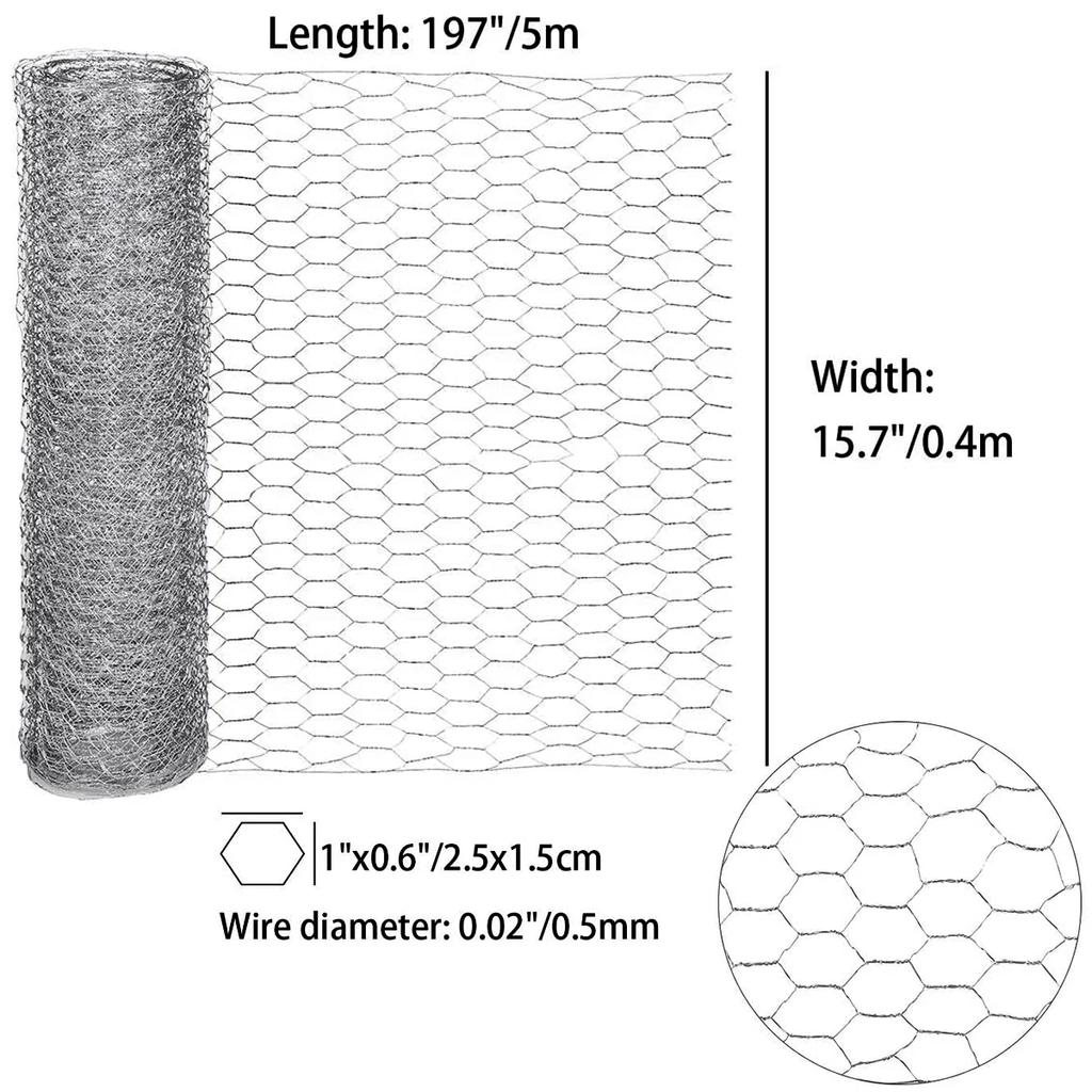 0,4x5 м шестиугольная сетка для курятника садовая сделай сам проволочная сетка для животных и растений сетка для ограждения многоцелевая металлическая железная проволочная сетка