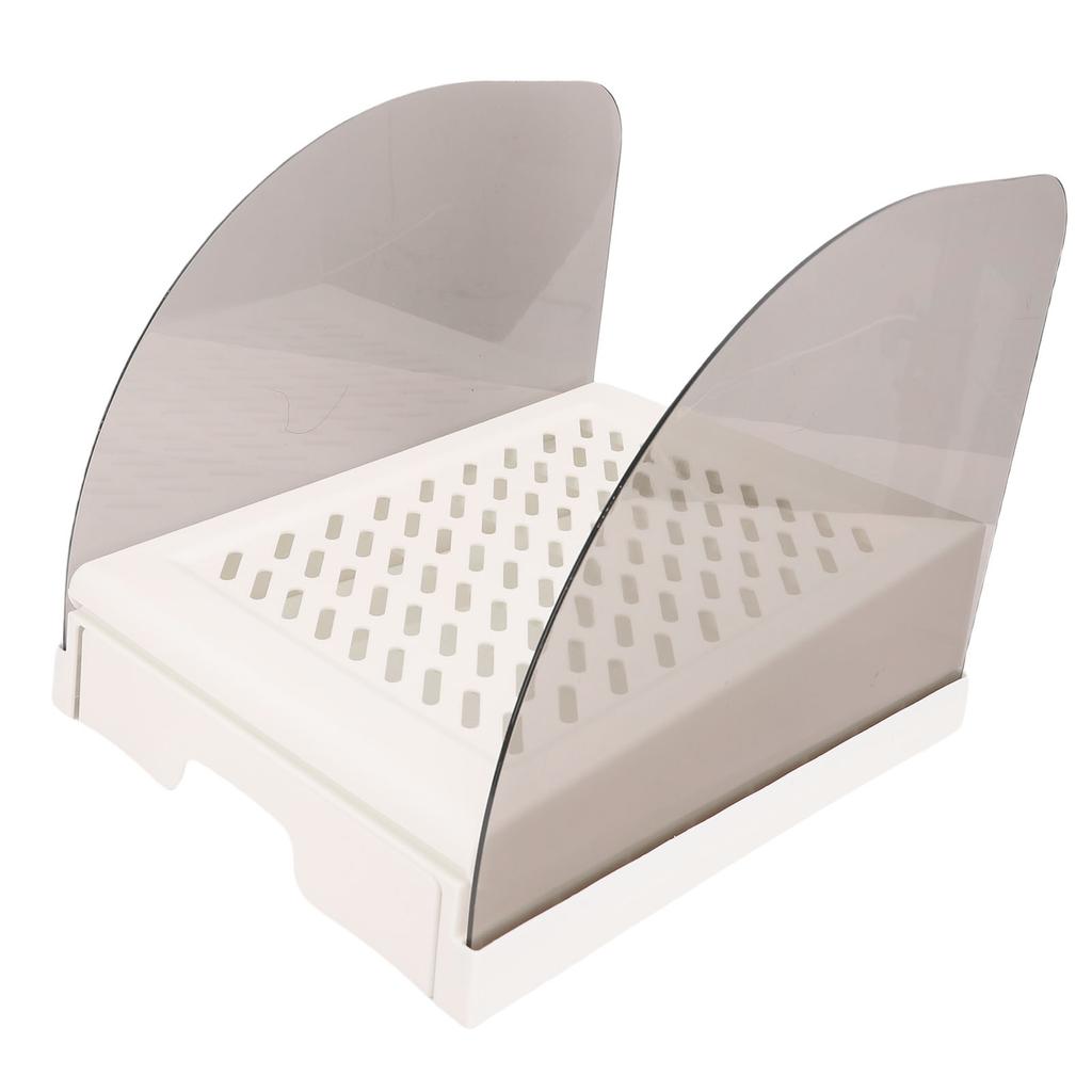 Cat Litter Ramp with Drawer Baffles Height Elevated Litter Box Step Stool Anti Tracking Easy To Clean