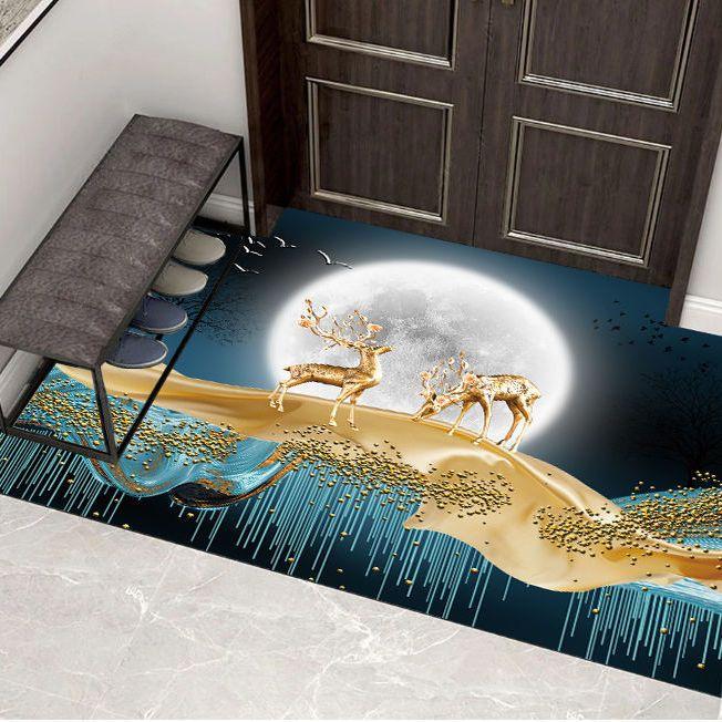 Входной коврик Напольные коврики Нескользящая основа Резиновый Приветственный придверный коврик Коврик для ванной комнаты Кухонный коврик