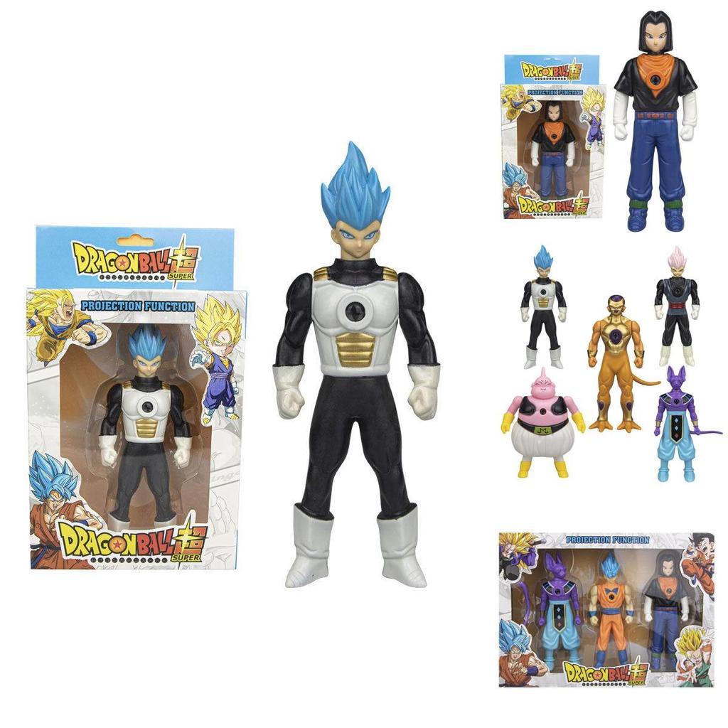 Dragon Ball Z Light Projection Figure Model Blue Goku Vegeta Kids Gift**
