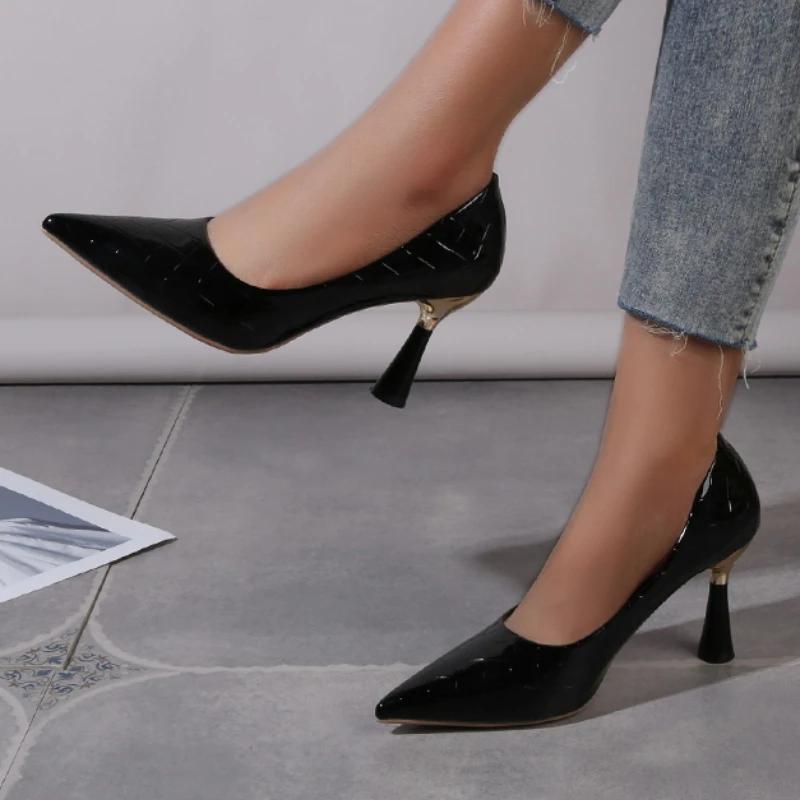 Women Pumps 2024 New Fashion Casual High Heels Pointed Toe Cool Sexy High Heels Women Party Festive Wedding Shoes for Women