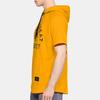 Under Armour Project Rock Hooded Sports T-Shirt Men Tops Yellow 1326409-750