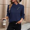 Omen Vintage V-neck Knitted Slim Knit Long Sleeve Lady Basic Pullovers Spring Autumn Office Female Outerwea