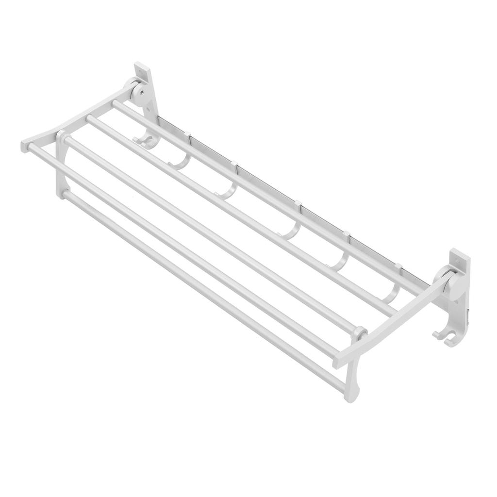 Bathroom Towel Rack Aluminium Material Modern Design Keeping Tidy Kitchen Towel Shelf for Home Hotel