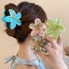 Korea Flower Shape Hair Claw Clips Sweet Girls Gradient Crab Hair Claws Ponytail Hairpin Barrette Headwear Egg Flower Large Hairpins Hair Accessories