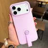 Конфетный цвет 2 в 1 Силиконовый чехол для телефона для iPhone 17 16 15 14 13 12 11 Pro Max Air X XS XR 7 8 Plus 16e Ударопрочный чехол с ремешком