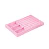 1PC, Flocking Jewelry Box Jewelry Tray, Color: Pink
