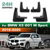 4PCS Car Mud Flaps Splash Guards Mudguards Car Mud Flaps Compatible with BMW X3 G01/G01 M Sport  2018 2019 2020