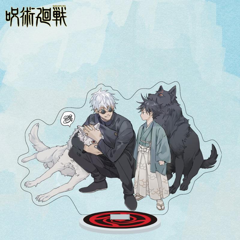 Мультяшные аниме фигурки Jujutsu Kaisen Акриловая подставка Манга Фигурки Годжо Сатору Гаражные наборы GK Украшения Декорация Игрушка