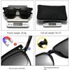 Magnetic Clip-On Polarized Sunglasses Frame-Style Sunglasses Prescription Glasses Driving Night Vision Sunglasses