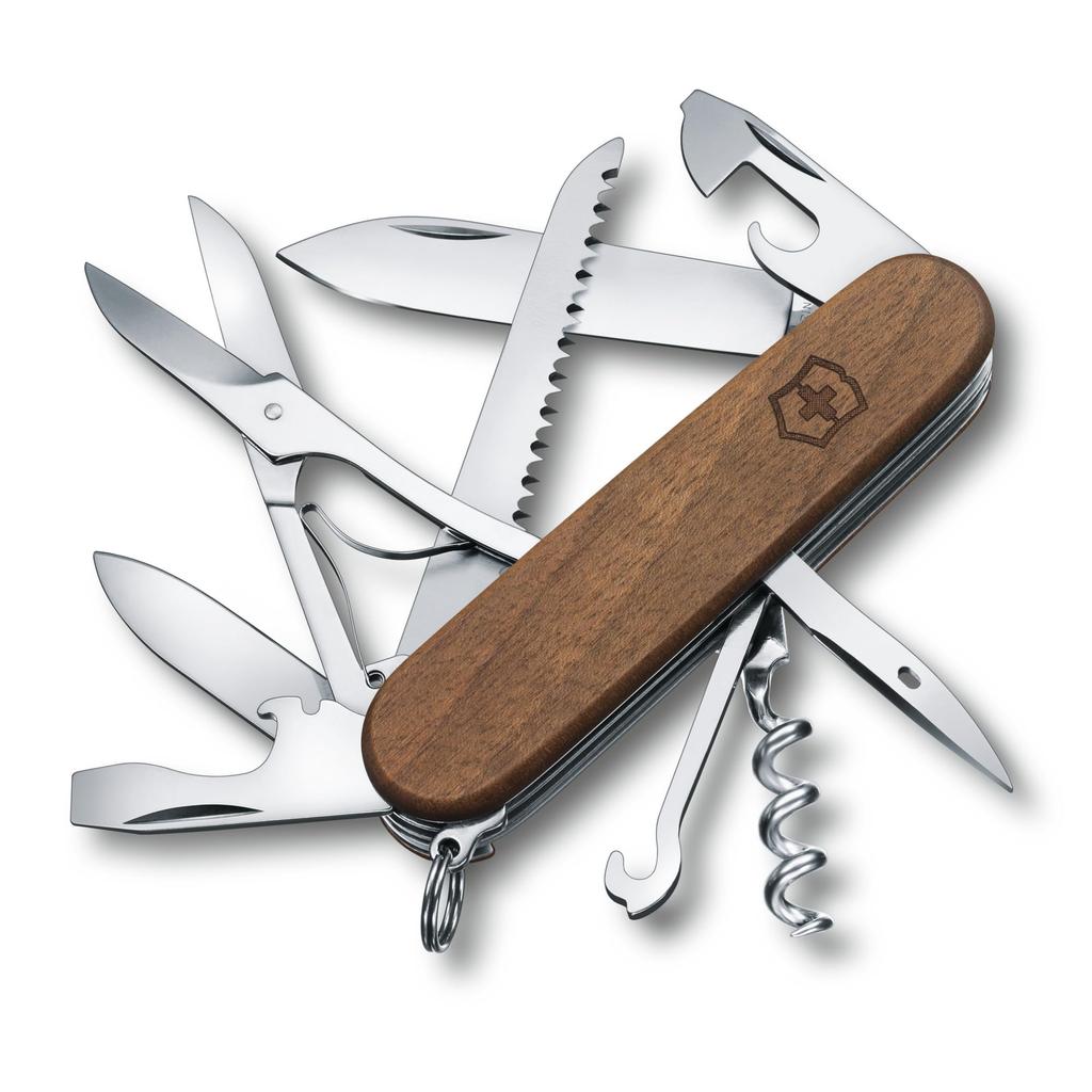 VICTORINOX Huntsman Wood Swiss Army Multifunctional Disaster Prevention Mountain Includes Swiss Made with 13 Jutoku Knife Knife, Knife, Goods,
