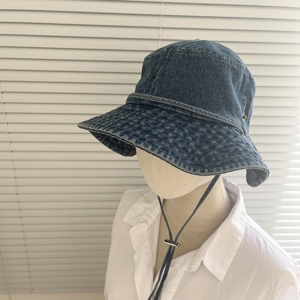 Women's Wide Brim Denim Bucket Hat Spring/Summer Fisherman Sunshade Casual Bob Cap Outdoor Sun Hat for 2026
