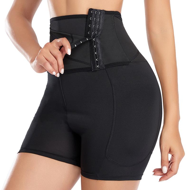 Women Hip Lifting Pants Female Buttock Enhancement Crotch Tight Panties with Padded Body Shaping High Waisted Tummy Tucking Pants