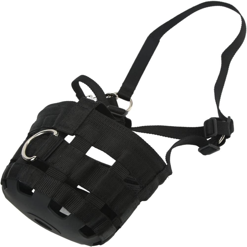 Easy Breatheable Design Horse Grazing Muzzle Black Color Anti Biting Muzzle  Grazing Control