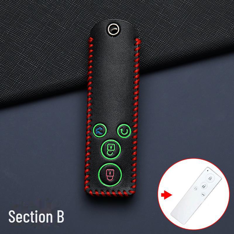 Роскошный чехол для ключа для автомобилей BYD: Модели Qin, Song Pro, Han, Dolphin, Yuan, UP, Seal и Seagull