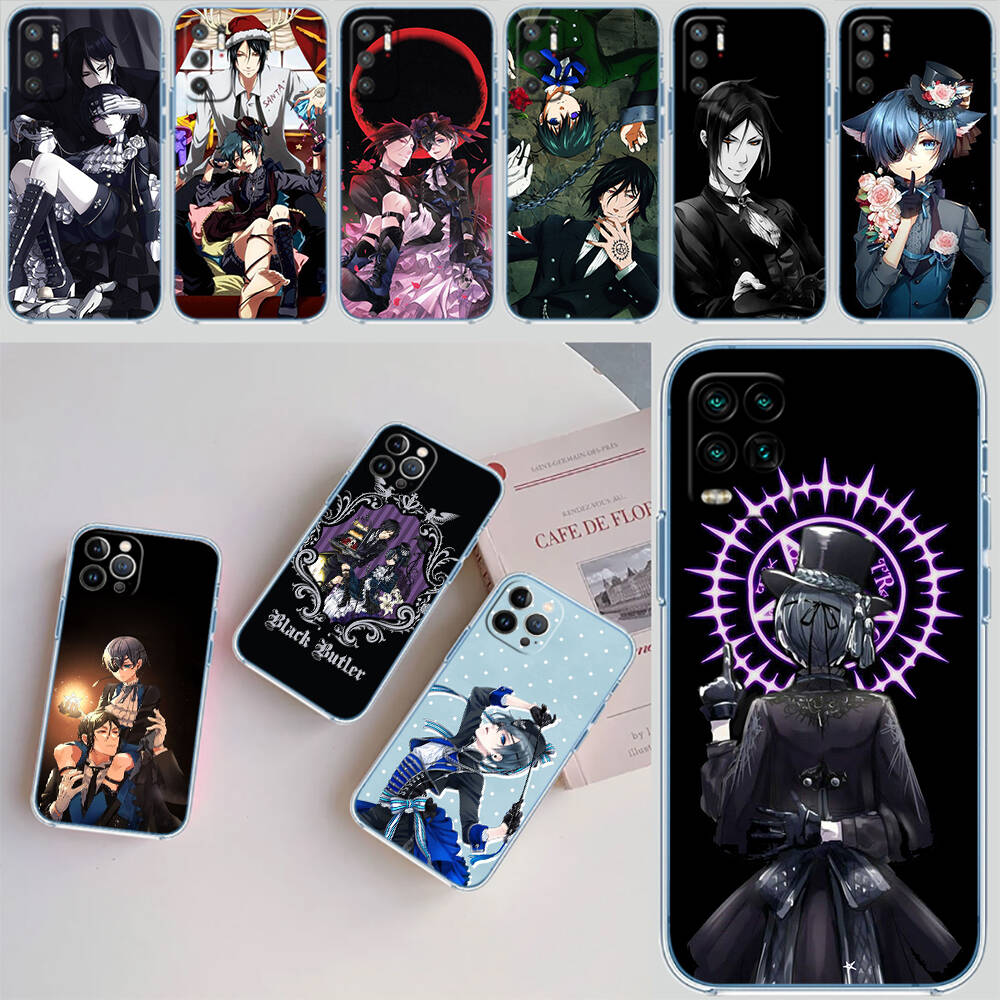 Black Butler Phone Case for Motorola G14 G15 G24 G30 G31 G32 G34 G41 G42 G51 G52 G50 G60S G60 G62 G72 G71 G73 G84 G85 G200 E32