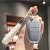 Чехол для автомобильного ключа с кожаным брелком для Peugeot 2008 3008 5008 308 508 для Opel Grandland X Mokka Corsa Insignia
