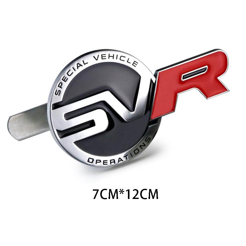 1 шт. 3D металлическая наклейка SV SVR, значок, эмблема, наклейки, Стайлинг автомобиля для Range Rover Evoque Defender Discovery Auto
