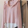 Два худи для осенних каникул женщин размера плюс, приталенные и асимметричные повседневные топы для полных девушек