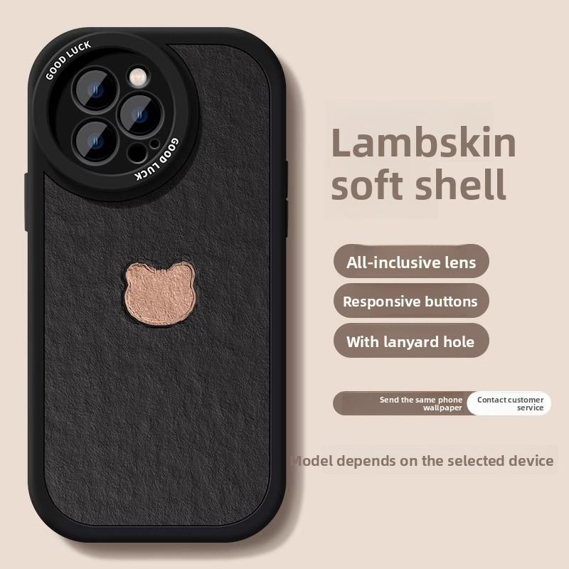 Кожаный чехол для телефона Apple 16 с круглым объективом 15 Plus красный с полной защитой 14 Pro Max 13 Pro защитная крышка подушка безопасности