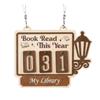 Wooden Book Decor With Digital Recording Track Books Read Year Teachers Books Read Year Counter Tracke Sign