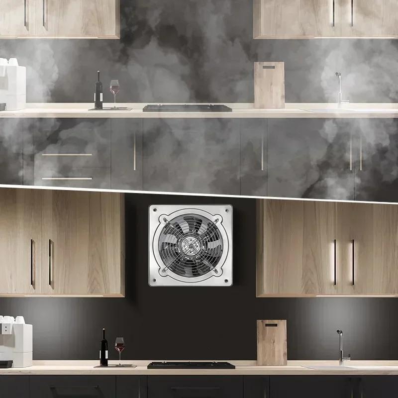 6''7''8''Промышленный вытяжной вентилятор для кухонной плиты Бесшумный вытяжной вентилятор для ванной комнаты Мощный вытяжной вентилятор для дымоудаления, подвешиваемый на окно