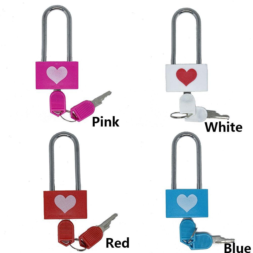 Современный минималистичный АБС медь День святого Валентина навесной замок длинная дужка парный замок замок любви