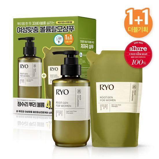 Ryo Rootzen Women's Custom Volume Hair Loss Treatment Shampoo 353ML+353ML