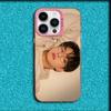 Чехол для телефона актера Сон Канга для iPhone 16, 15, 14, 13, 12, 11, Mini, Pro, MAX Розовый Матовый Силиконовый Чехол