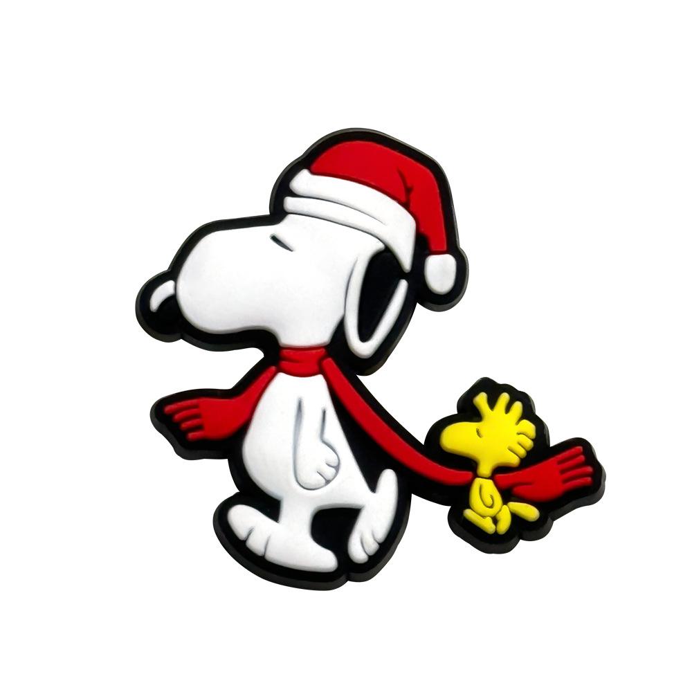 MINISO Причудливые мультяшные шармы для обуви Snoopy Декоративные аксессуары для ПВХ сабо сандалий - Вдохновленные аниме DIY ремесленные аксессуары