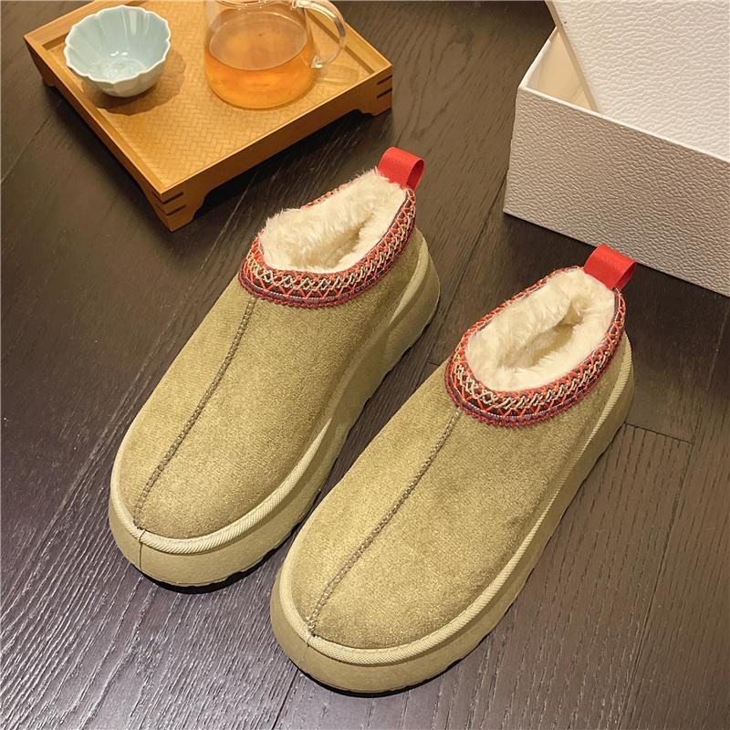 TUINANLE Winter Snow Boots Women Non-slip Boots Warm Plush Thick Cotton Shoes Plus Size 35-43
