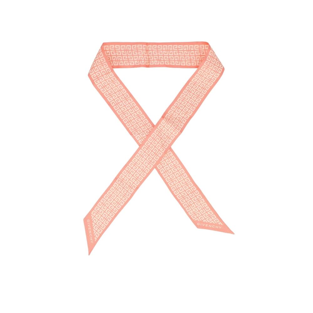 Givenchy 4g Monogram Print Skinny Twill Silk Scarf Bg00axg002 601 Gw5120 Ss907 2