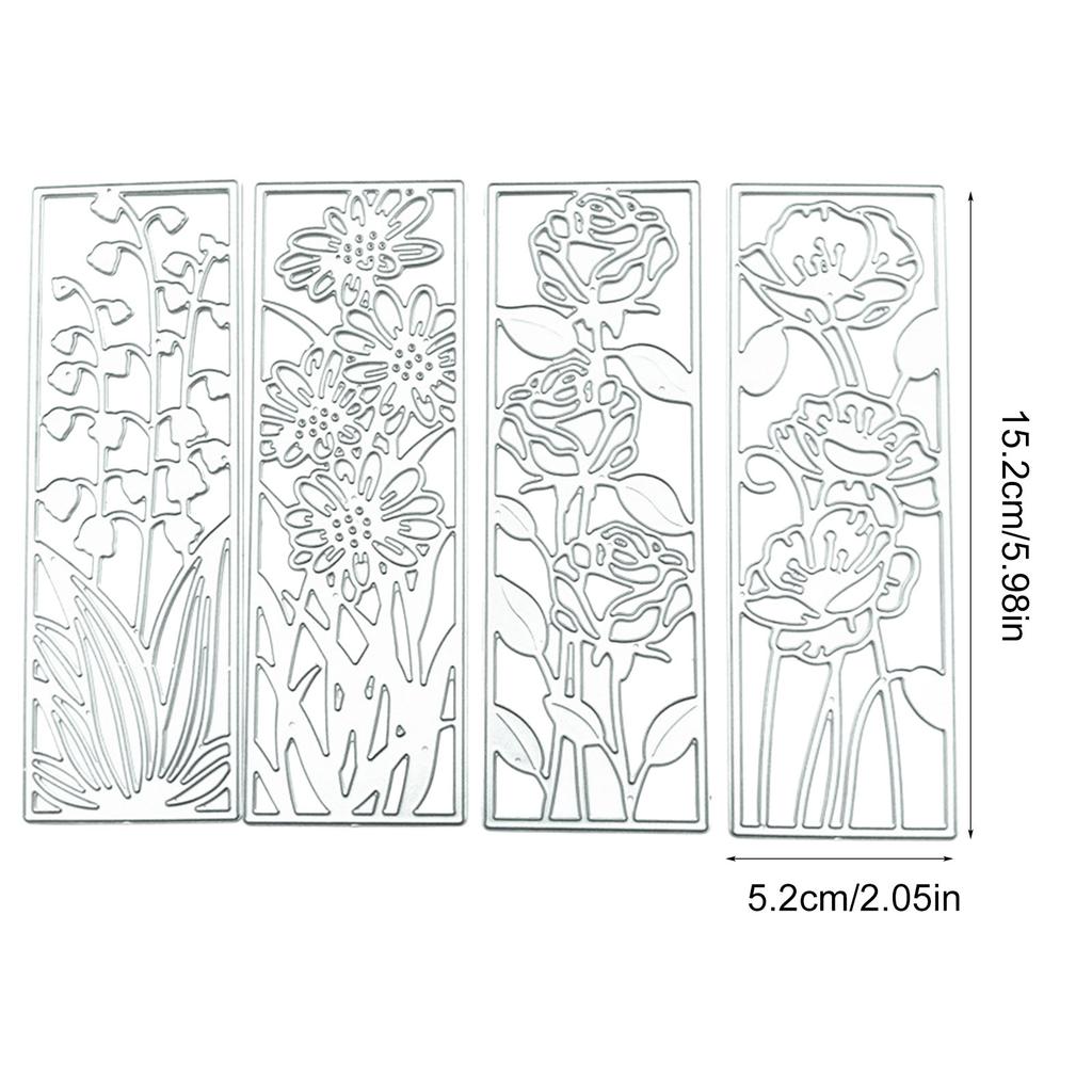 Цветочные вырубные штампы, цветочные тисненые вырубные штампы, шаблоны для изготовления открыток, скрапбукинга, DIY бумажного ремесла, фотоальбома