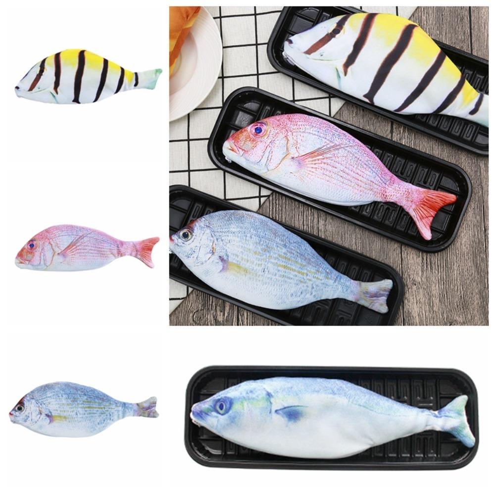 Storage Bag Pen Storage Bag Portable Pencil Bags Simulation Fish Pencil Case  Student Gifts
