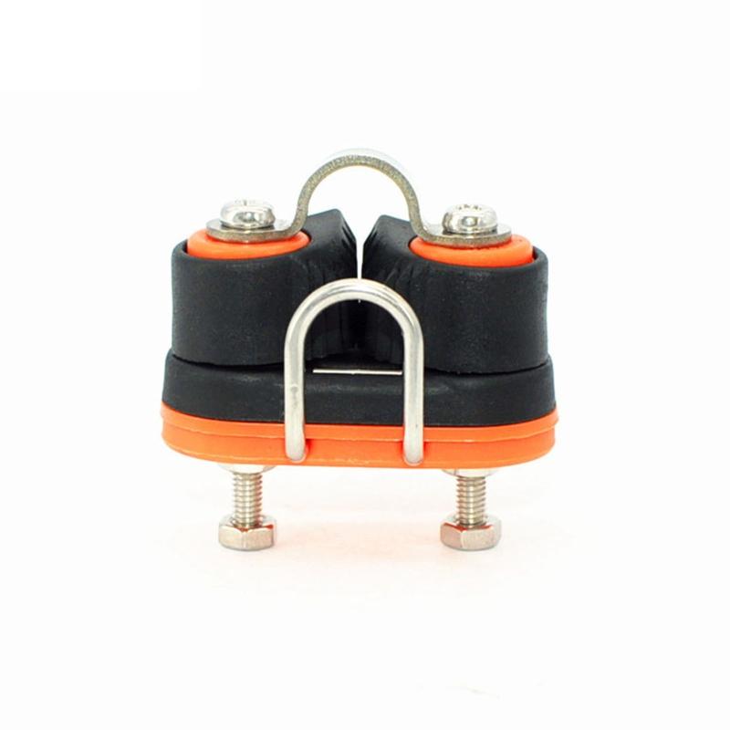 1Pc Double Row Kayak Ball Bearing Cam Cleat Pilates Equipment Marine Boat Fast Entry Rope Wire Clamp Fairlead Sailboat Yacht