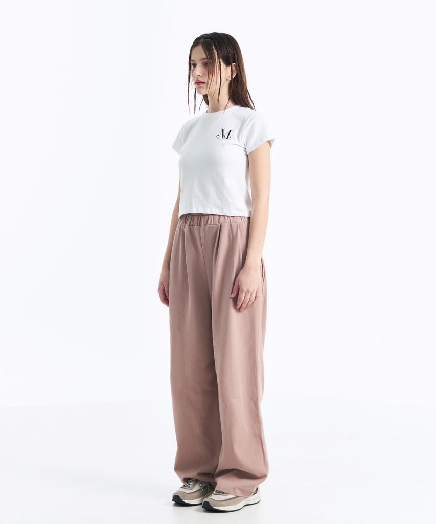 MUCENT Slogan Short Sleeve T-Shirt (Crop, Loose Fit)