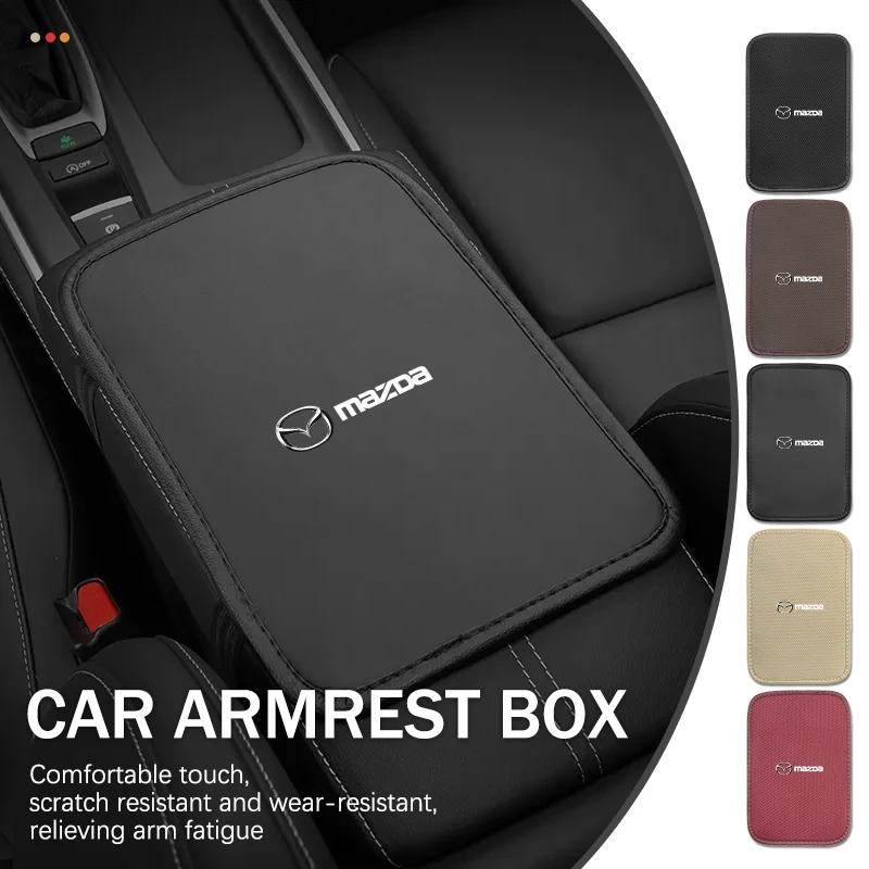 Car Armrest Box Protector Pad Central Console Cushion Cover For Mazda Atenza Demio CX3 CX5 CX7 CX30 MX3 MX5 Speed MPE MS h2