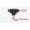 4-6mm Tube Quick Fitting Tee Male Threaded Port Push To Connect Fitting  Industrial Piping