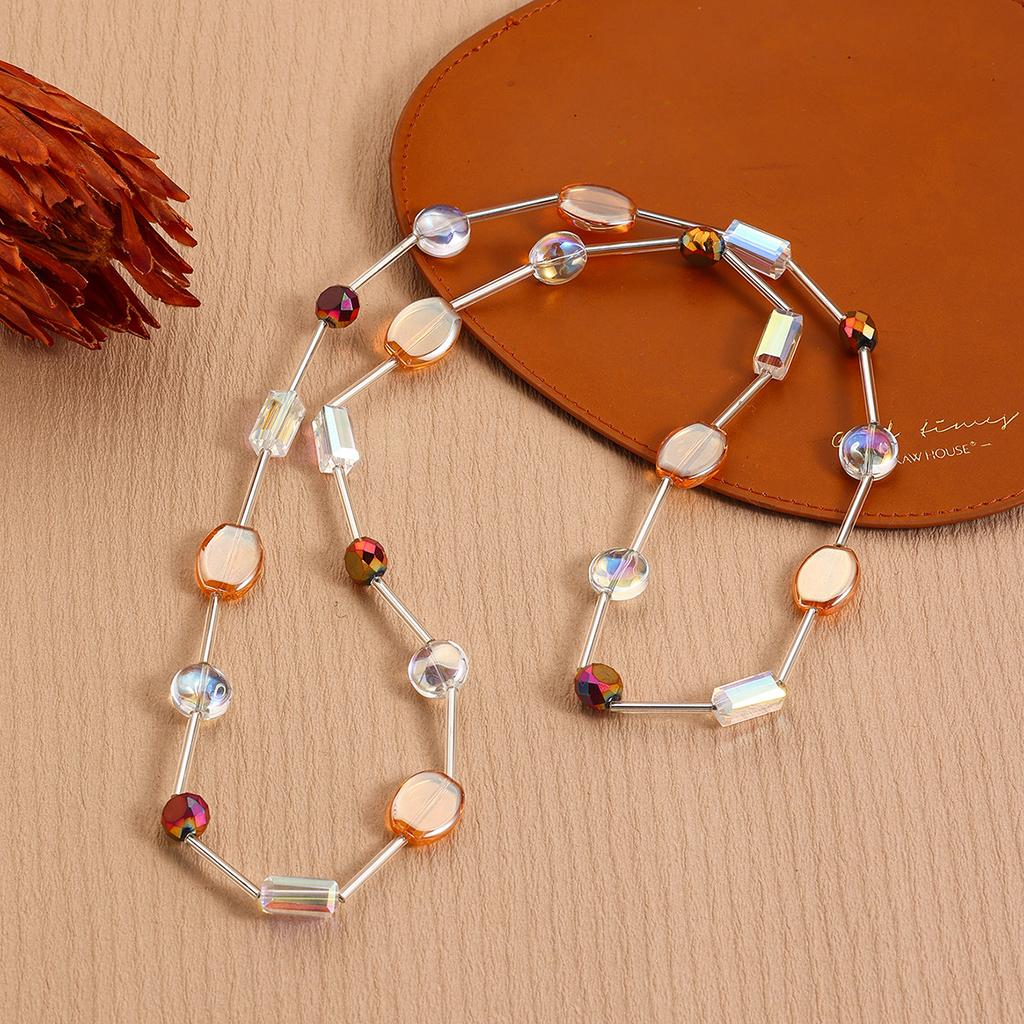 Ожерелье для женщин Простое длинное кристаллическое новое китайское национальное стильное длинное ожерелье с цепочкой для свитера женское осенне-зимнее элегантное ожерелье