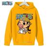 Spring Autumn One Piece Hoodie for Boys Anime Luffy Hoodie Sweatshirt Kids Coat Men's Clothing Sudaderas