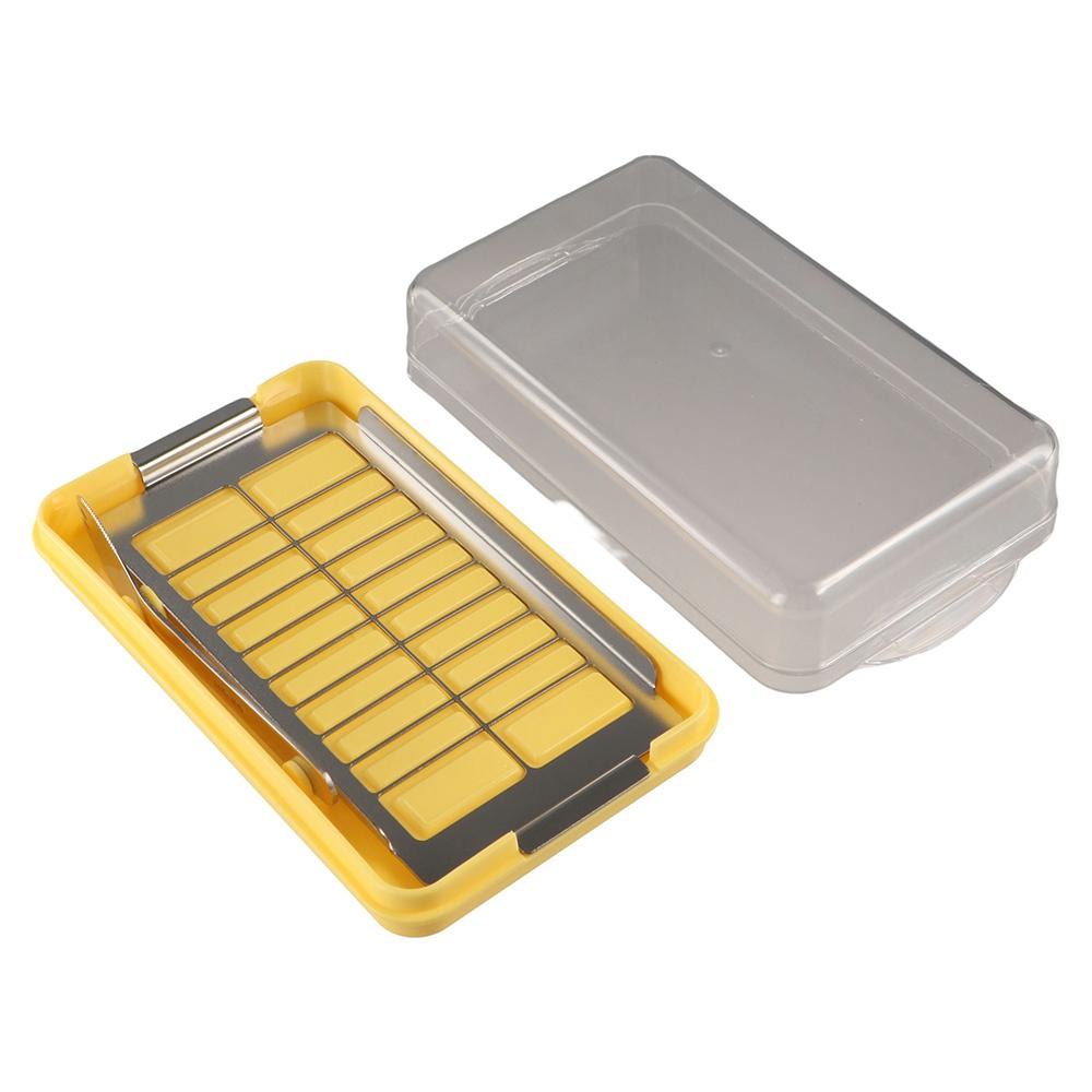 with Spoon Butter Cutter Storage Box with Cutting Net Cheese Container  Kitchen Baking