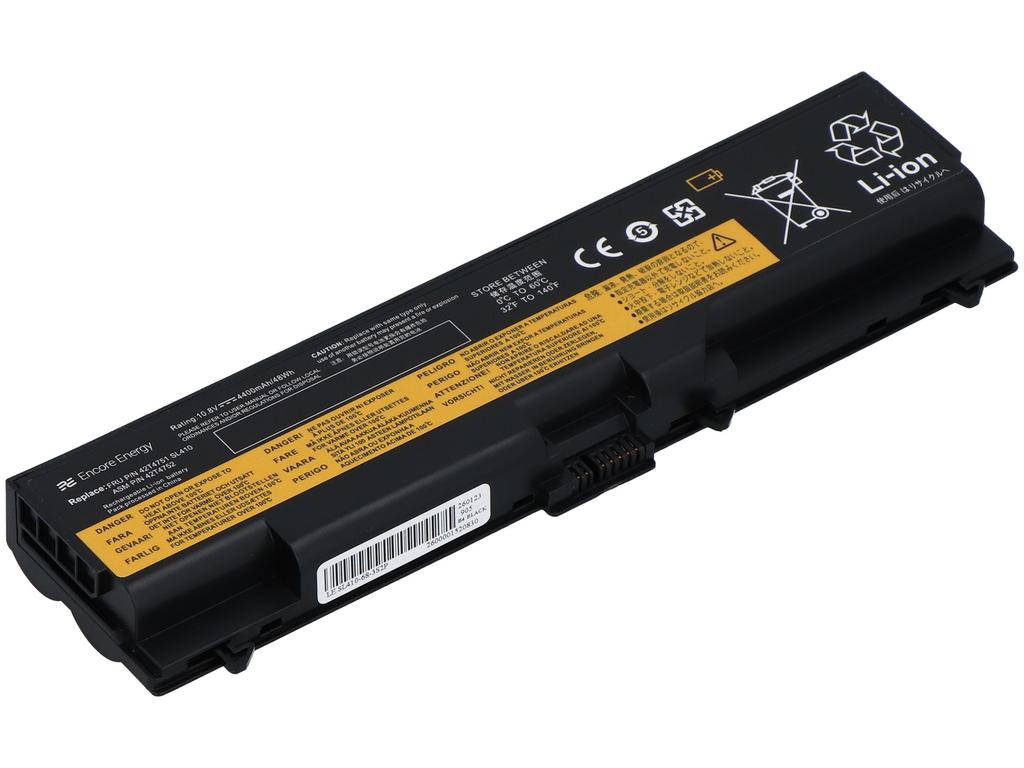 Encore Energy Battery for Lenovo ThinkPad L412 L420 L510 L520 T410 T420 T510 T520 W510 48Wh 10.8V 4400mAh SL410 42T4752
