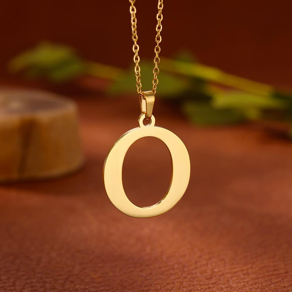 Элегантное ожерелье из нержавеющей стали с первой буквой для женщин, золотистого цвета, с подвеской в виде алфавита, винтажное, водонепроницаемое, с цирконами, подарки