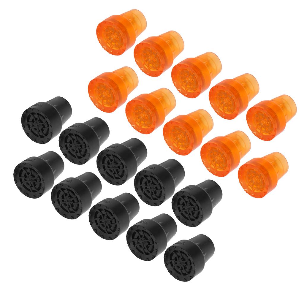 10pcs Crutch Tip Rubber 19mm Inner Diameter Slip Resistance Universal Heavy Duty Walking Cane Tip