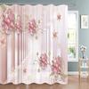 Elegant and Fashionable Fantasy Pearls and Diamonds Bouquet Shower Curtains 3D Style Relief Sculpture Bath Curtain Bathroom Deco