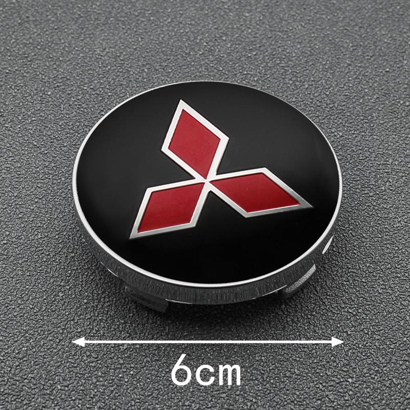 Наклейки на центральные колпачки колес 56 мм 60 мм Колпачки ступиц Автоаксессуары Для Mitsubishi Lancer 9 Outlander ASX L200 Pajero EX Ralliart