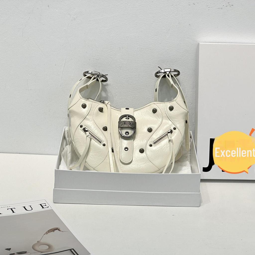 Женская сумка-мессенджер через плечо и подмышки из вощеной кожи для мотоциклистов высокого качества, вместительная