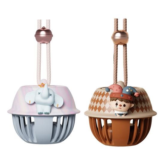 Hanger Fan Adjustable 3-Speed Wind Modes Portable Hanging Neck Small Fan Cartoon Elephant