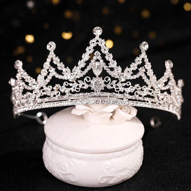 Свадебная корона диадемы горный хрусталь диадема девушки день рождения Noiva головной убор корониты для 15 лет свадебные аксессуары для волос ювелирные изделия