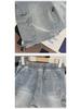 Men's Casual Loose Fit Drawstring Denim Shorts